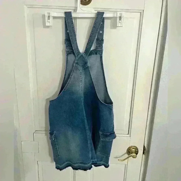 Justice Girls Overall Dress | Denim Dress with Pockets | Size 14 - Picture 2 of 3